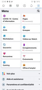 Comment accéder aux pages facebook