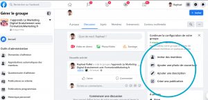 Configurer le groupe