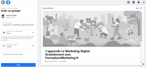 Donner un nom au groupe