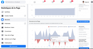 Statistiques abonnés facebook