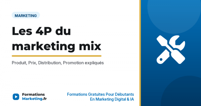4p marketing mix vignette Les 4P du marketing mix, Produit Prix Distribution Promotion - formationsmarketing.fr