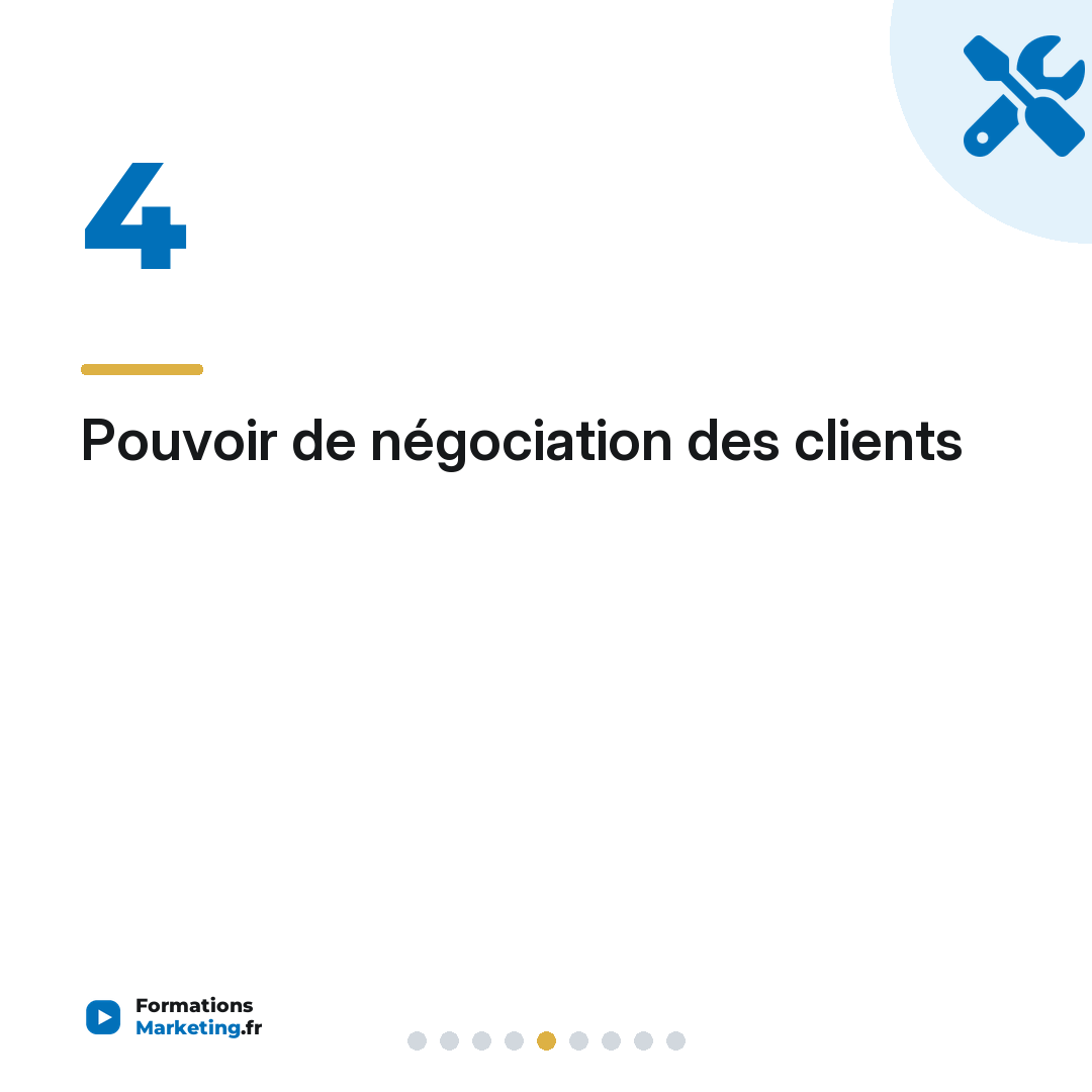 Pouvoir de négociation des clients