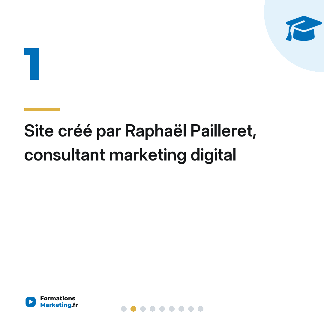 Site créé par Raphaël Pailleret, consultant marketing digital