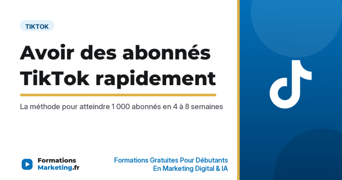 abonnes tiktok rapidement vignette Comment avoir des abonnés rapidement sur TikTok, méthode 4 à 8 semaines - formationsmarketing.fr