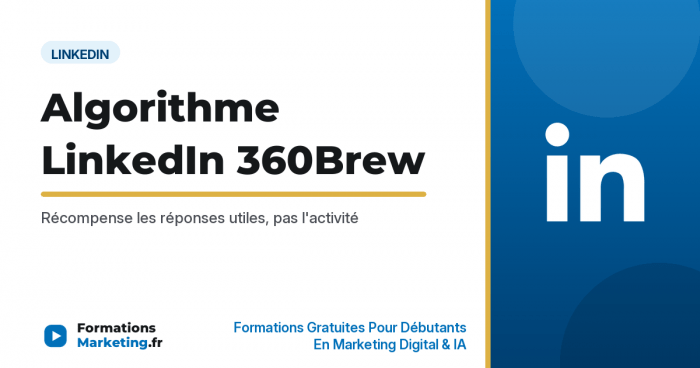 Algorithme LinkedIn 360Brew : comment ça marche - formationsmarketing.fr