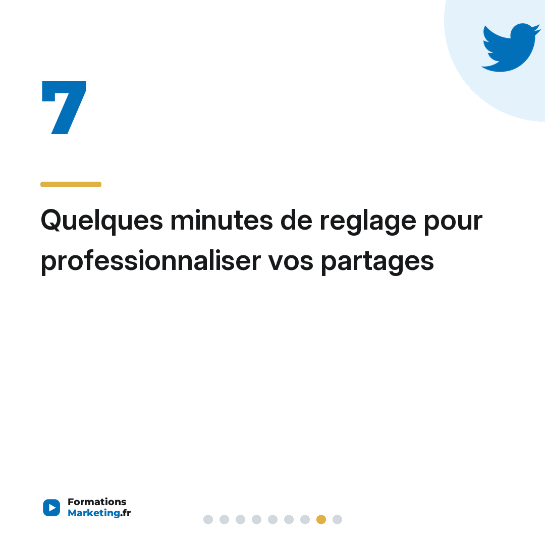 Quelques minutes de reglage pour professionnaliser vos partages