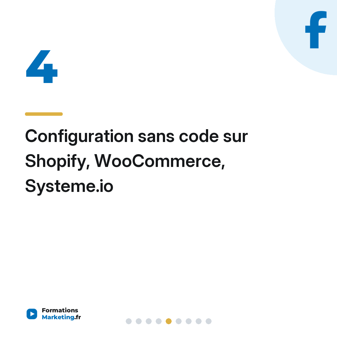 Configuration sans code sur Shopify, WooCommerce, Systeme.io