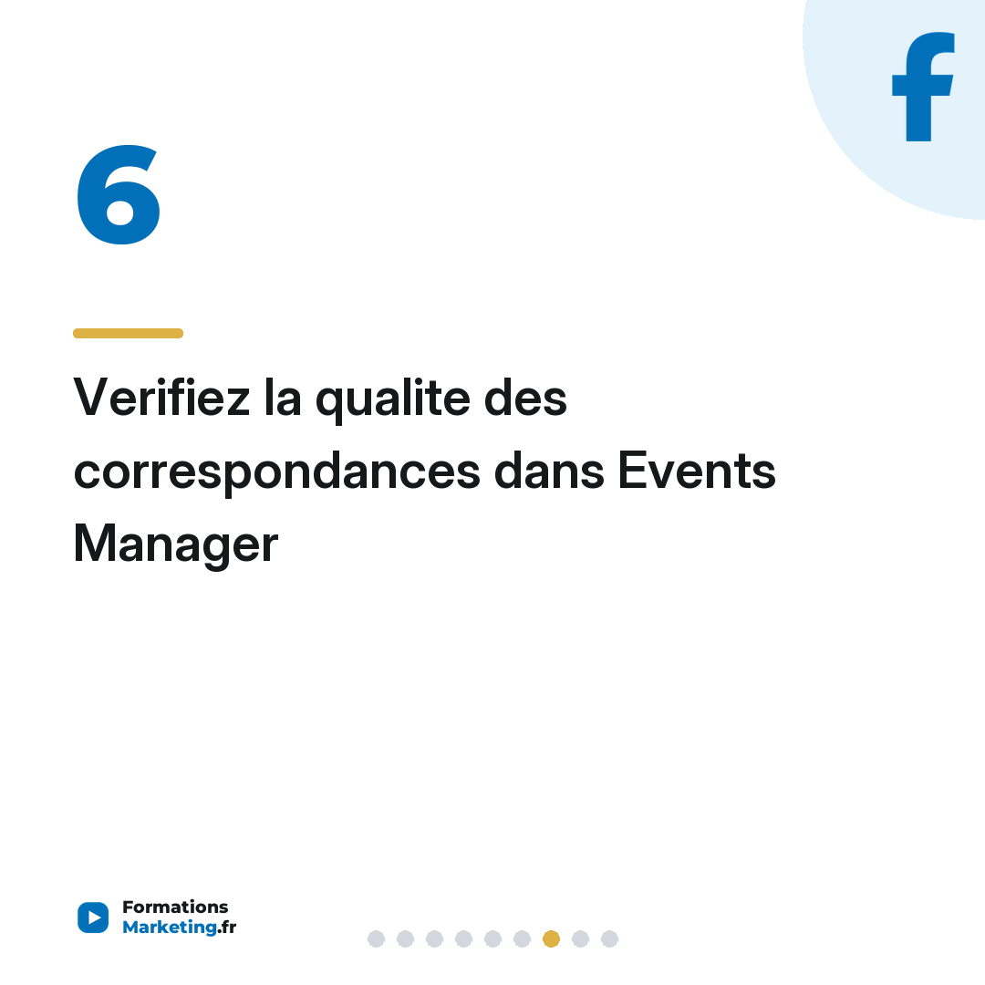 Verifiez la qualite des correspondances dans Events Manager