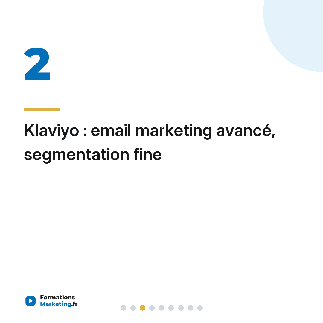 Klaviyo : email marketing avancé, segmentation fine