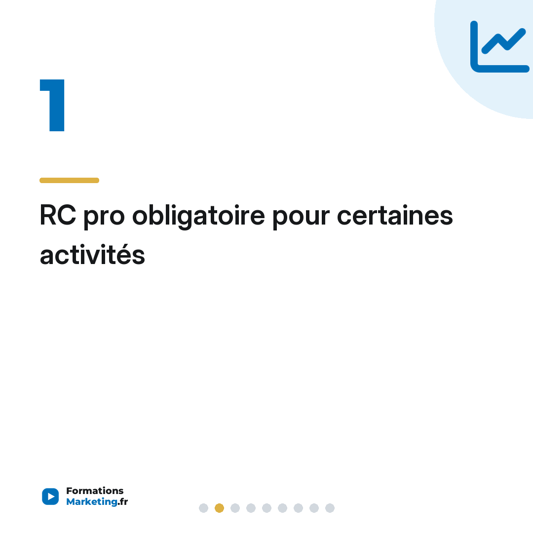 RC pro obligatoire pour certaines activités