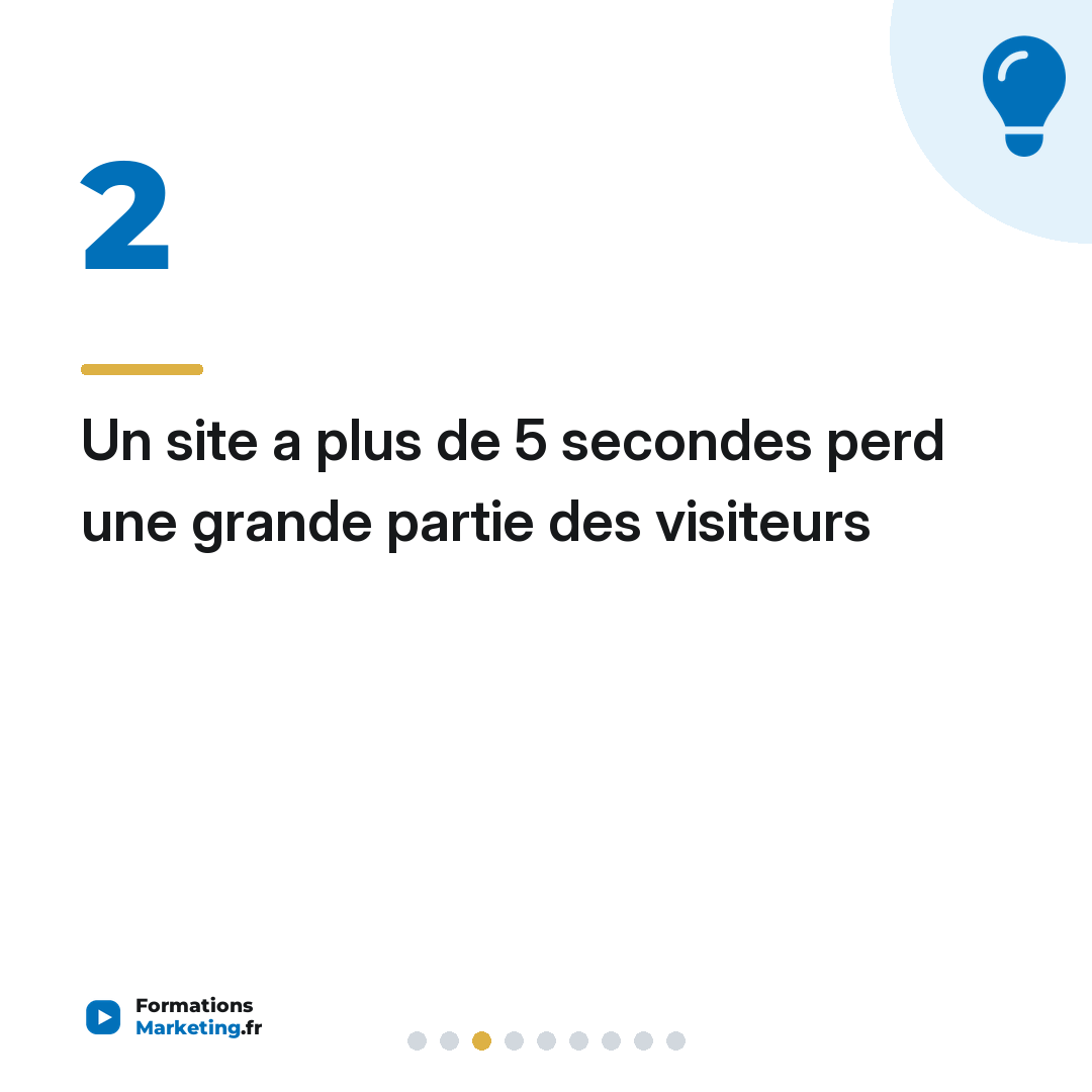 Un site a plus de 5 secondes perd une grande partie des visiteurs