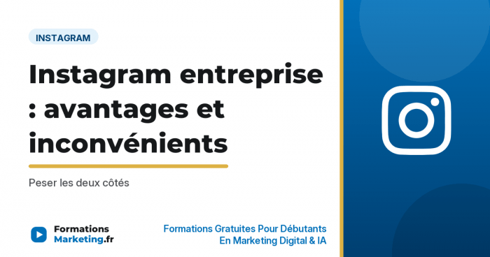 avantages inconvenients ig vignette Instagram entreprise : avantages et inconvénients - formationsmarketing.fr