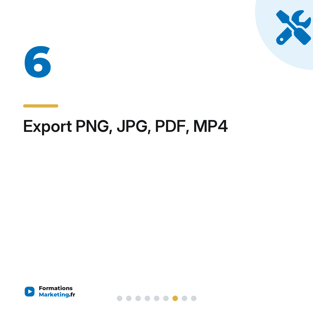 Export PNG, JPG, PDF, MP4
