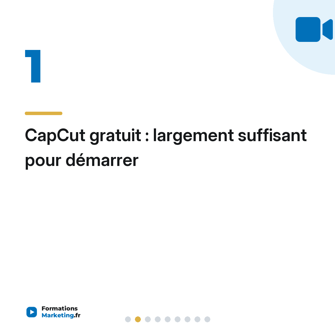 CapCut gratuit : largement suffisant pour démarrer