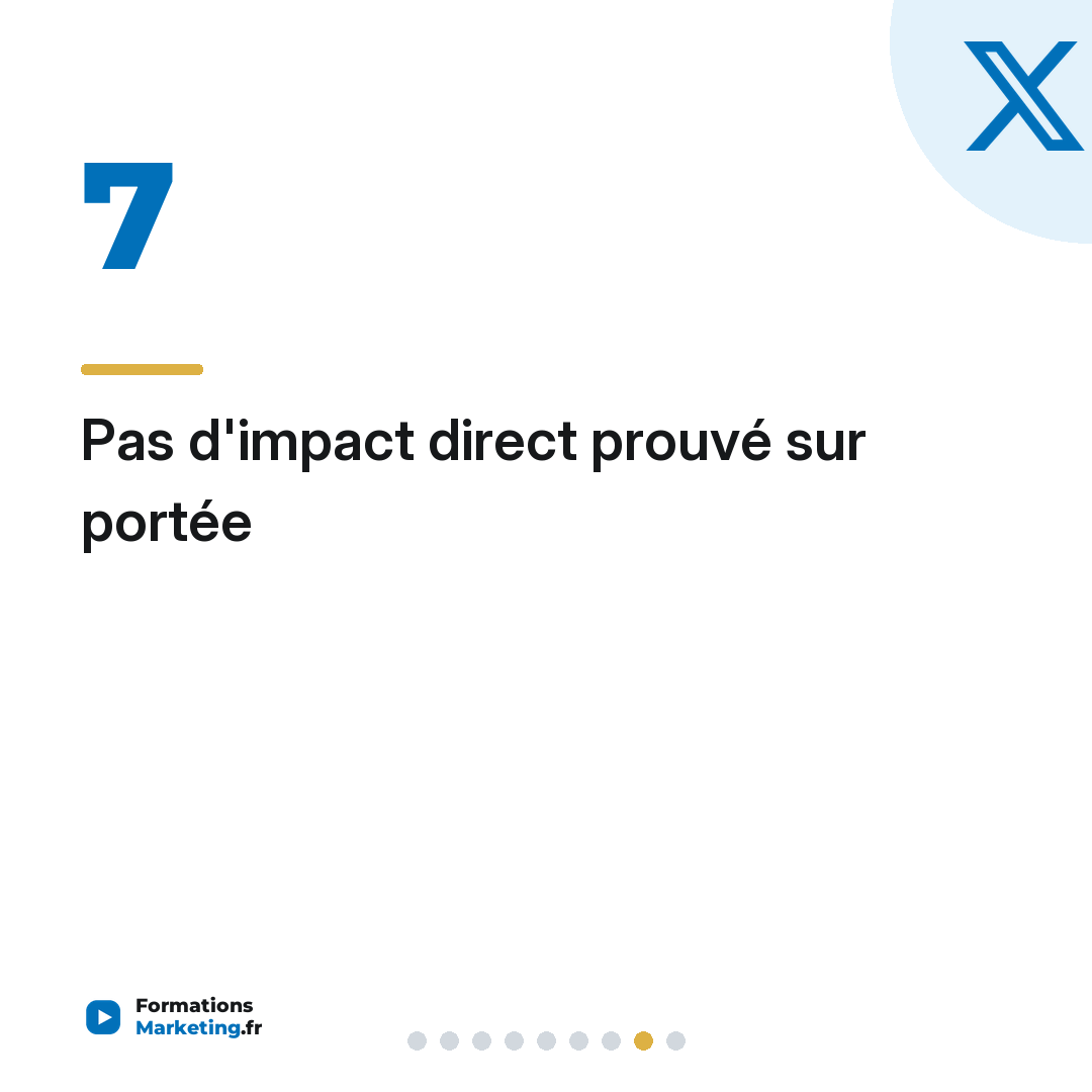 Pas d'impact direct prouvé sur portée