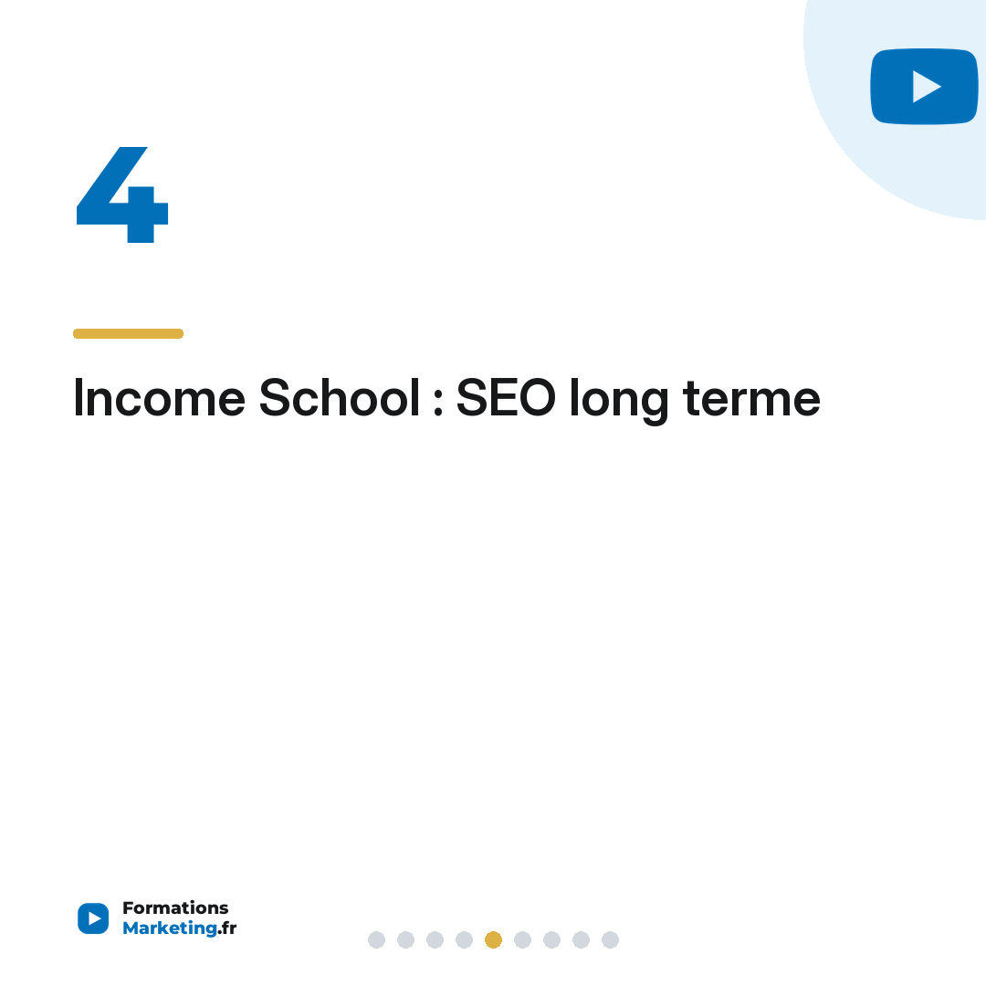 Income School : SEO long terme