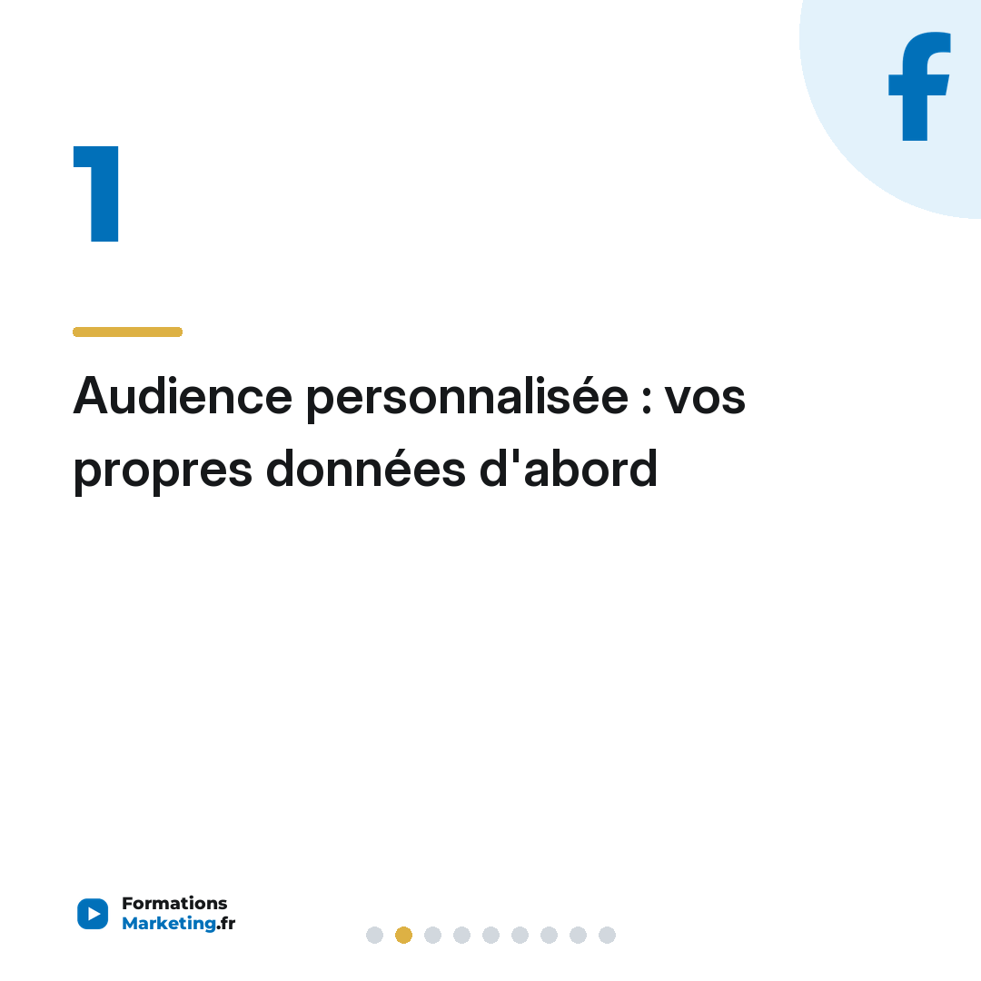 Audience personnalisée : vos propres données d'abord