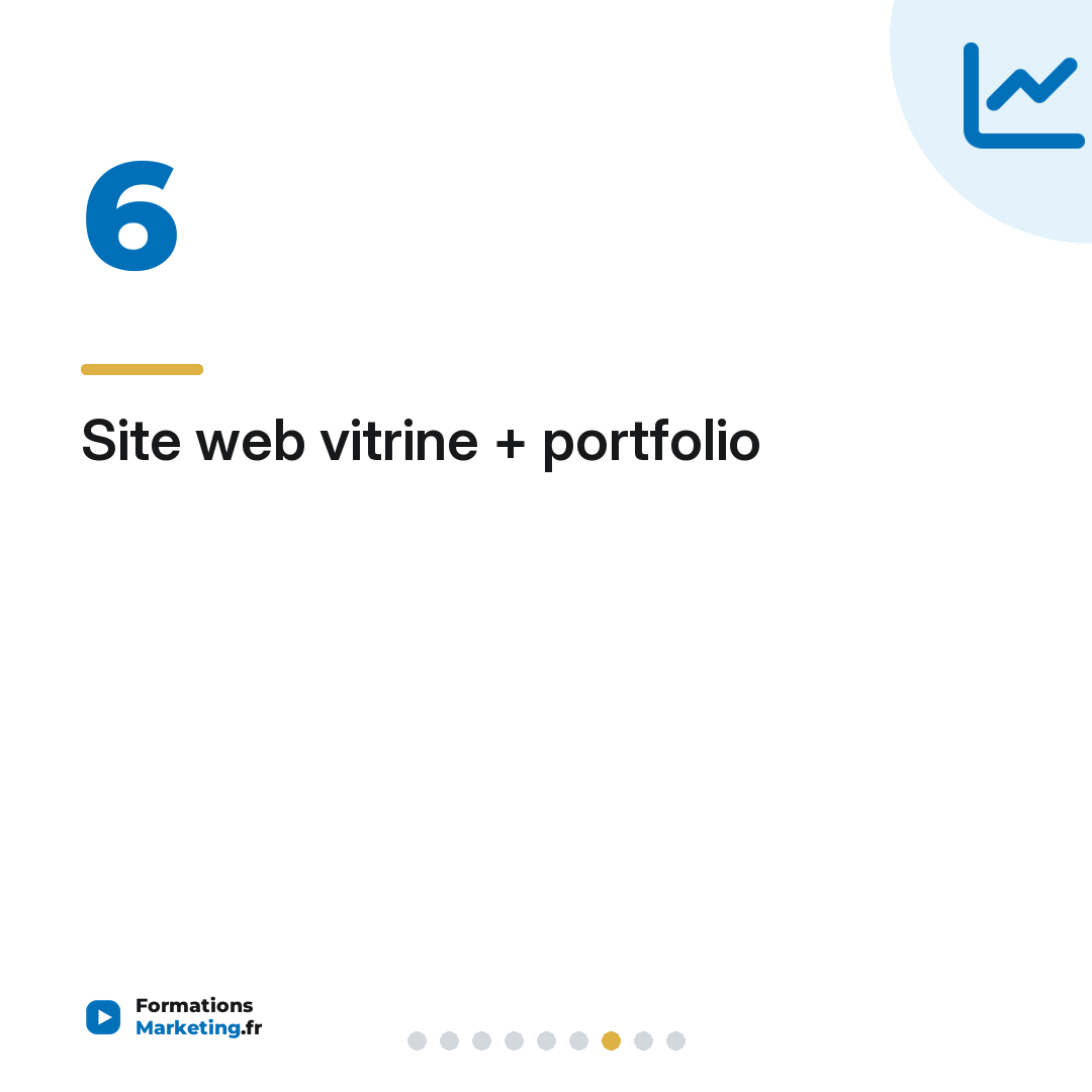 Site web vitrine + portfolio