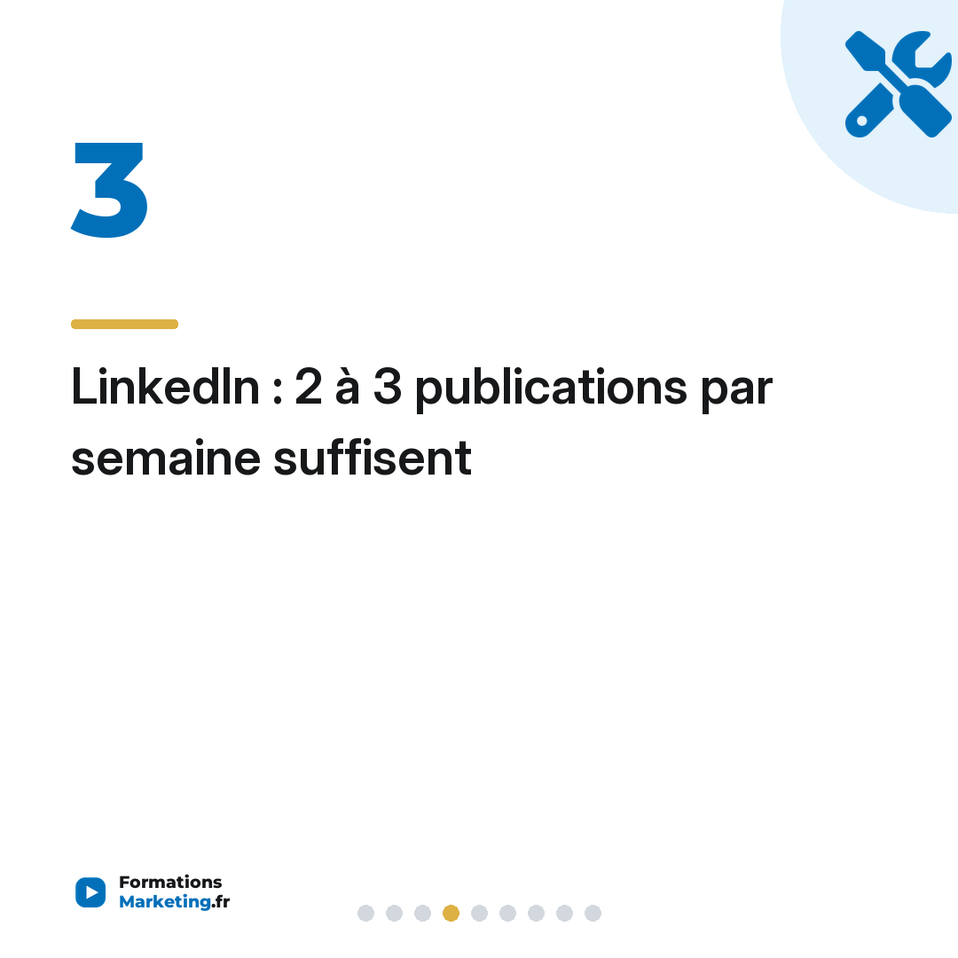 LinkedIn : 2 à 3 publications par semaine suffisent
