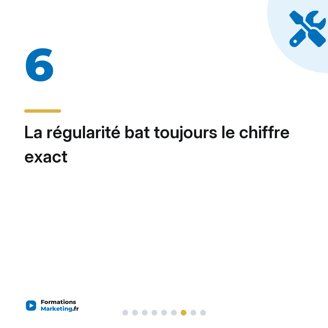 La régularité bat toujours le chiffre exact