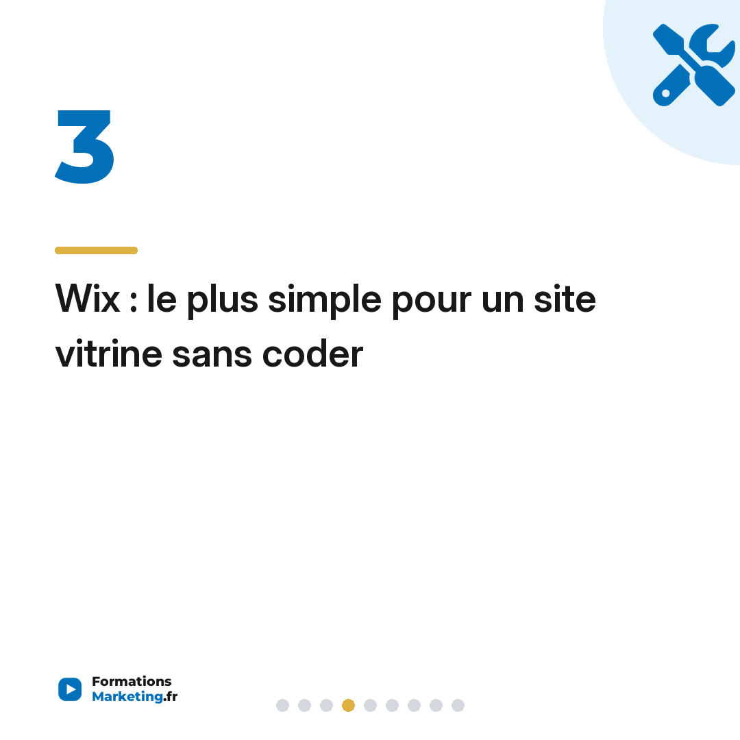 Wix : le plus simple pour un site vitrine sans coder