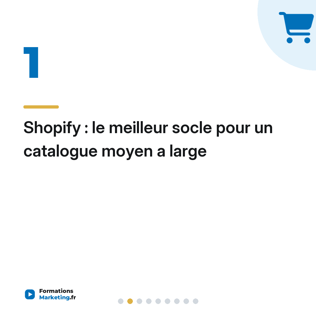 Shopify : le meilleur socle pour un catalogue moyen a large