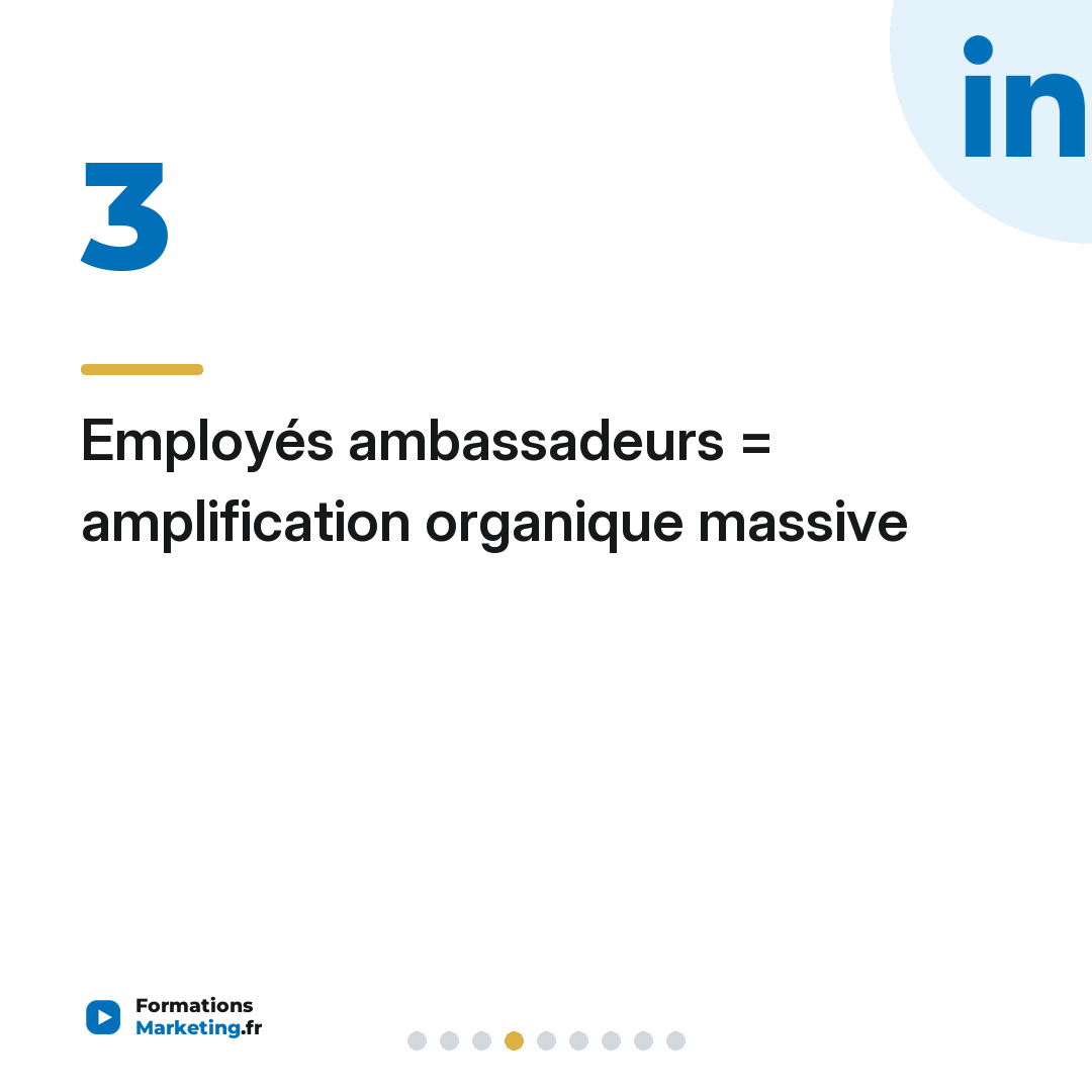 Employés ambassadeurs = amplification organique massive