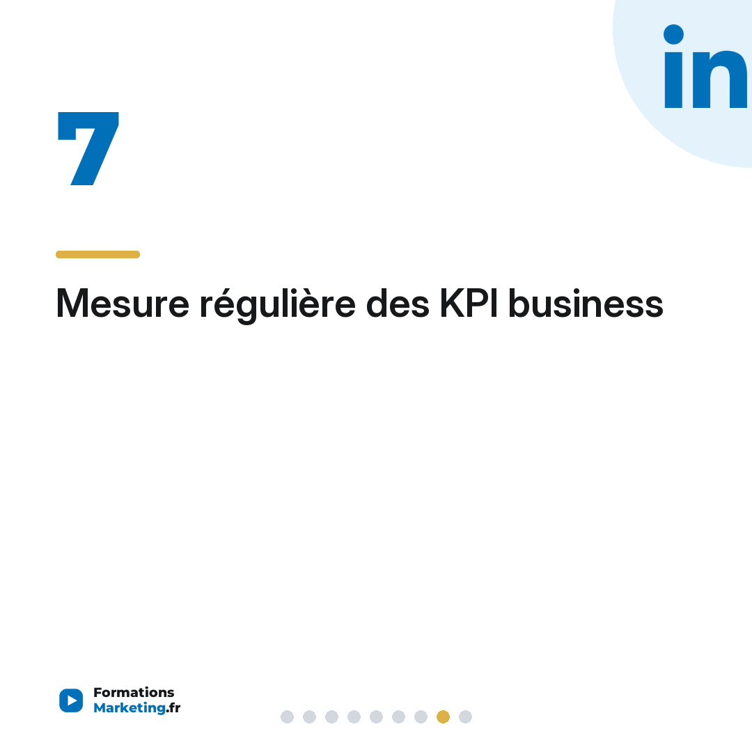 Mesure régulière des KPI business