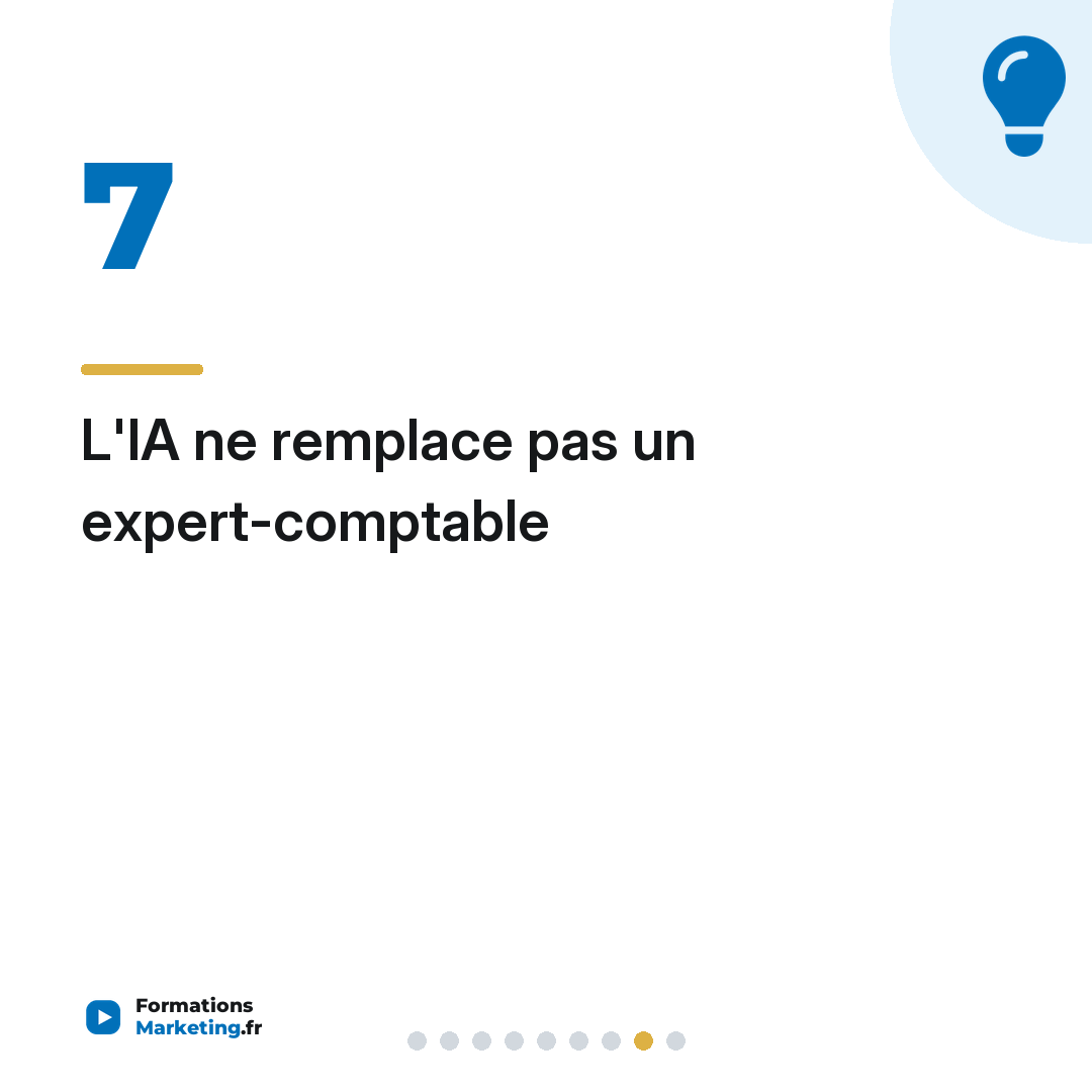 compta auto entrepreneur avec ia carrousel 8 L'IA ne remplace pas un expert-comptable