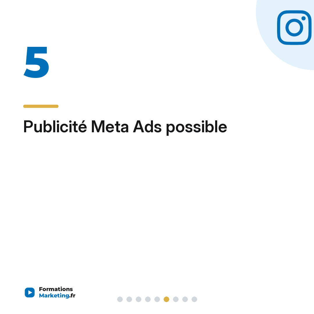 Publicité Meta Ads possible