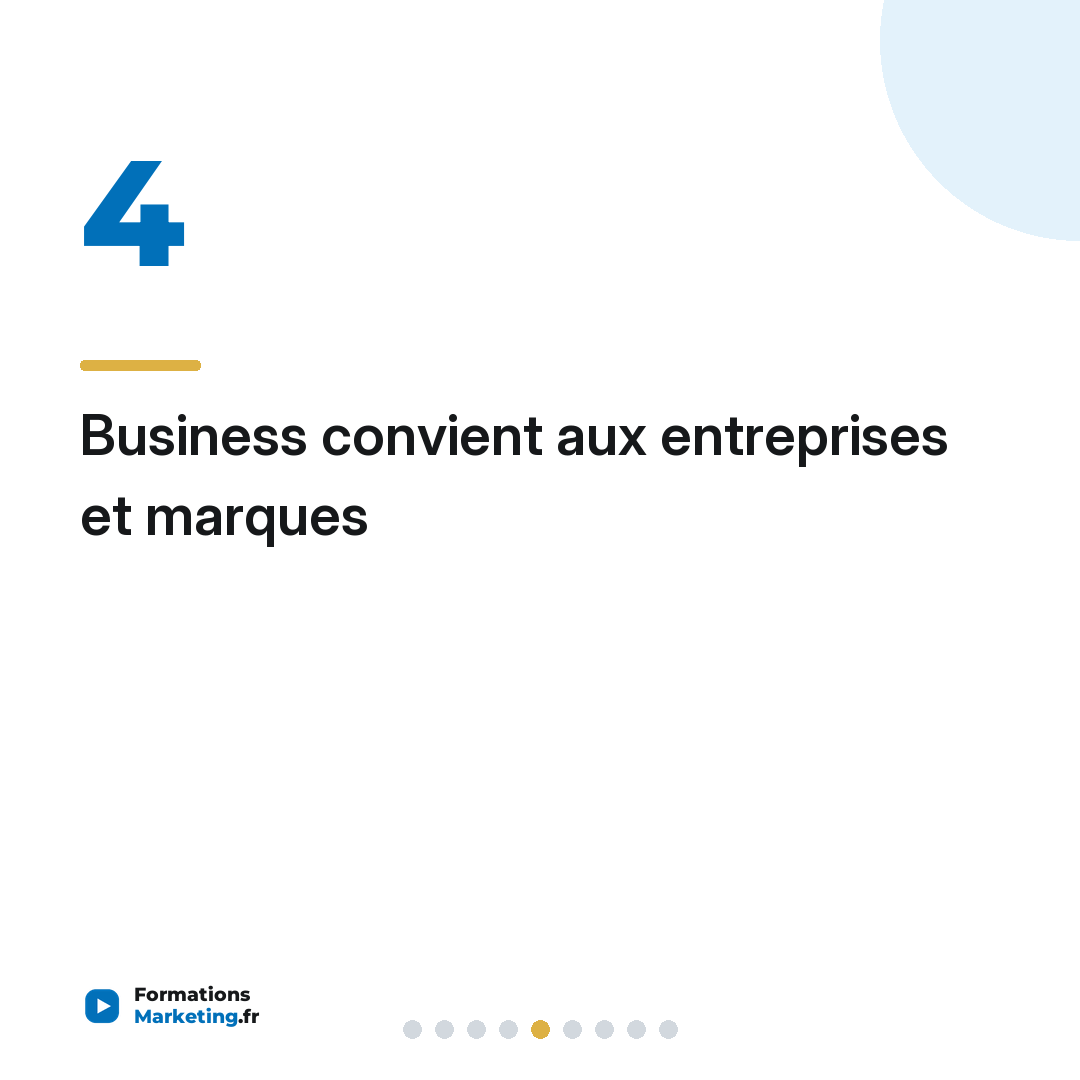 Business convient aux entreprises et marques