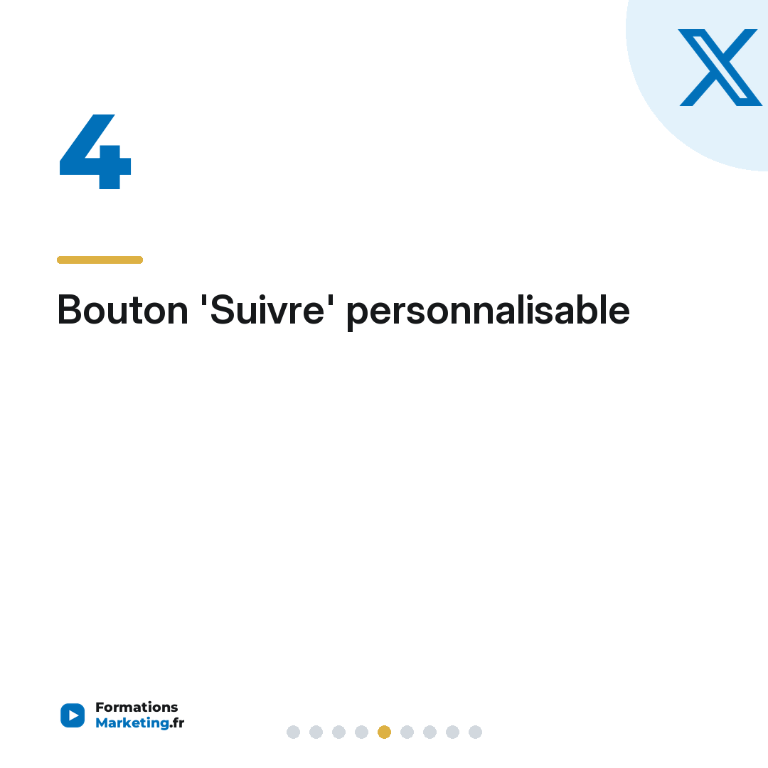 Bouton 'Suivre' personnalisable