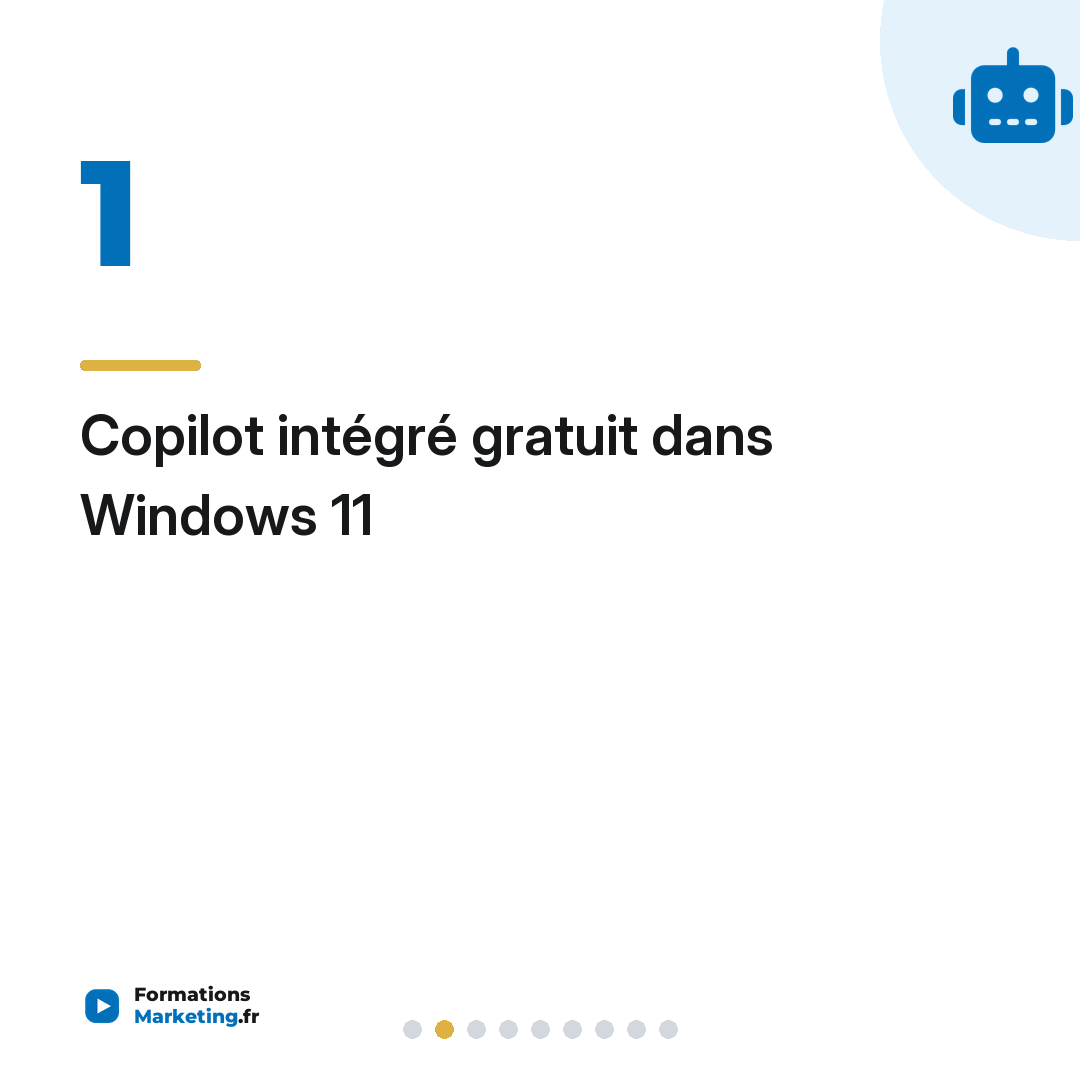 Copilot intégré gratuit dans Windows 11