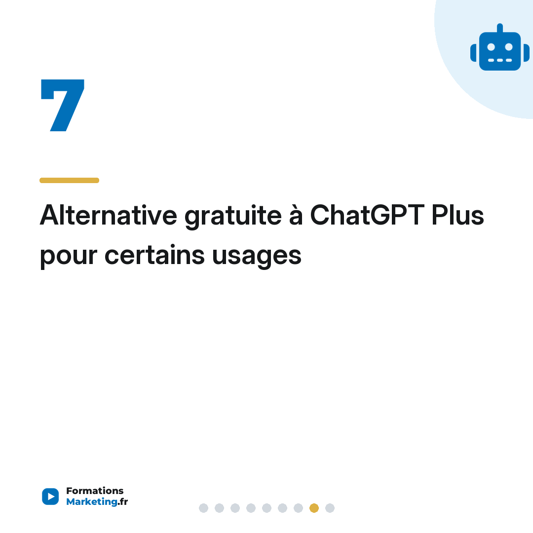 Alternative gratuite à ChatGPT Plus pour certains usages