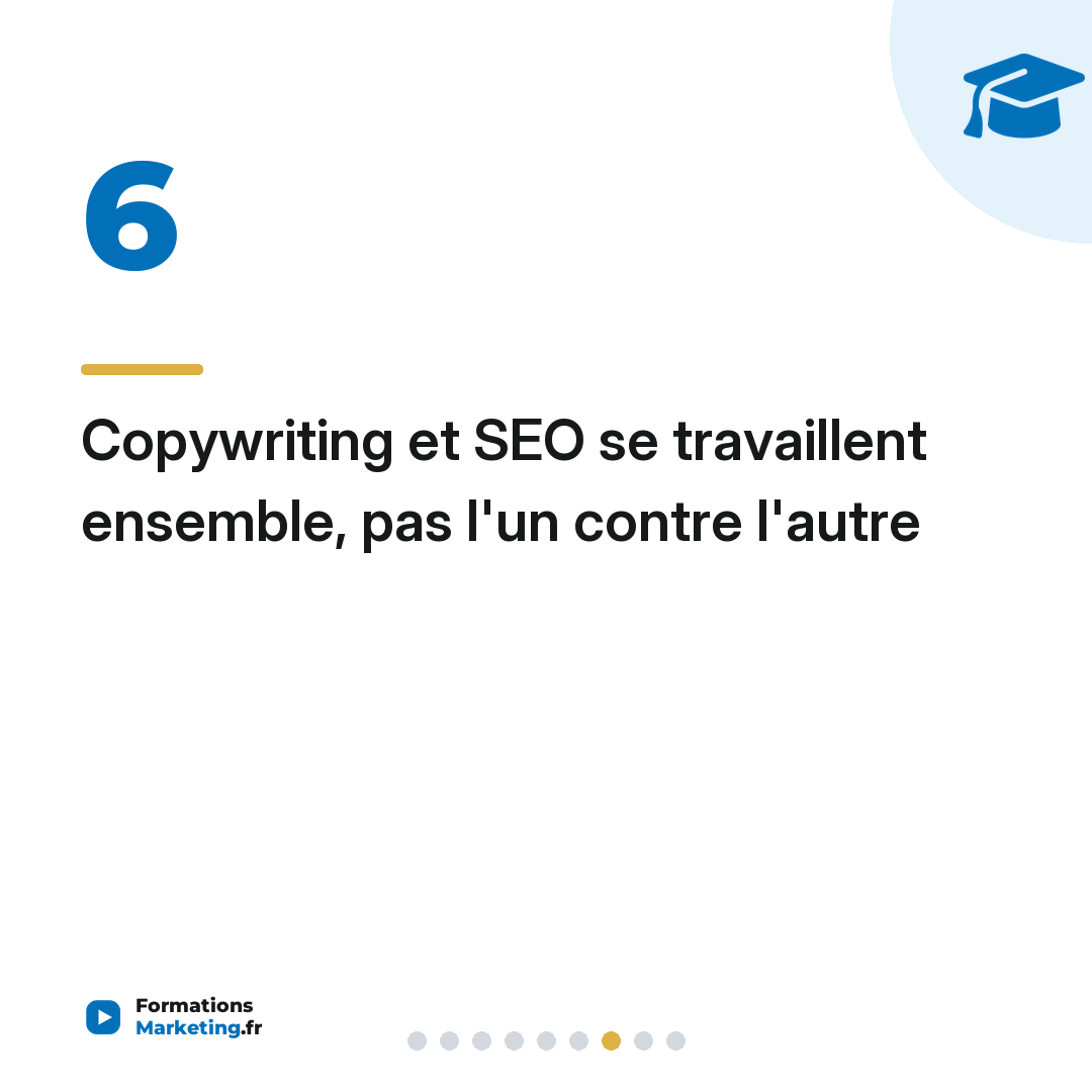 Copywriting et SEO se travaillent ensemble, pas l'un contre l'autre
