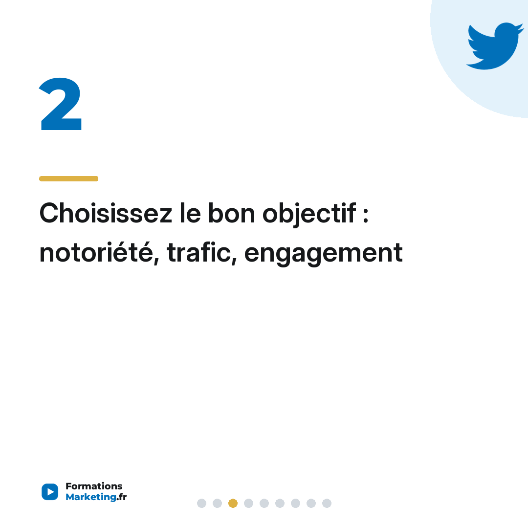 Choisissez le bon objectif : notoriété, trafic, engagement