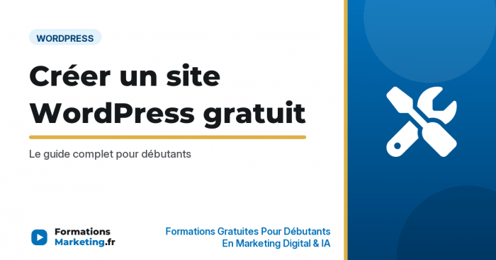 creer site wordpress gratuit vignette Créer un site WordPress gratuit, guide complet debutant - formationsmarketing.fr
