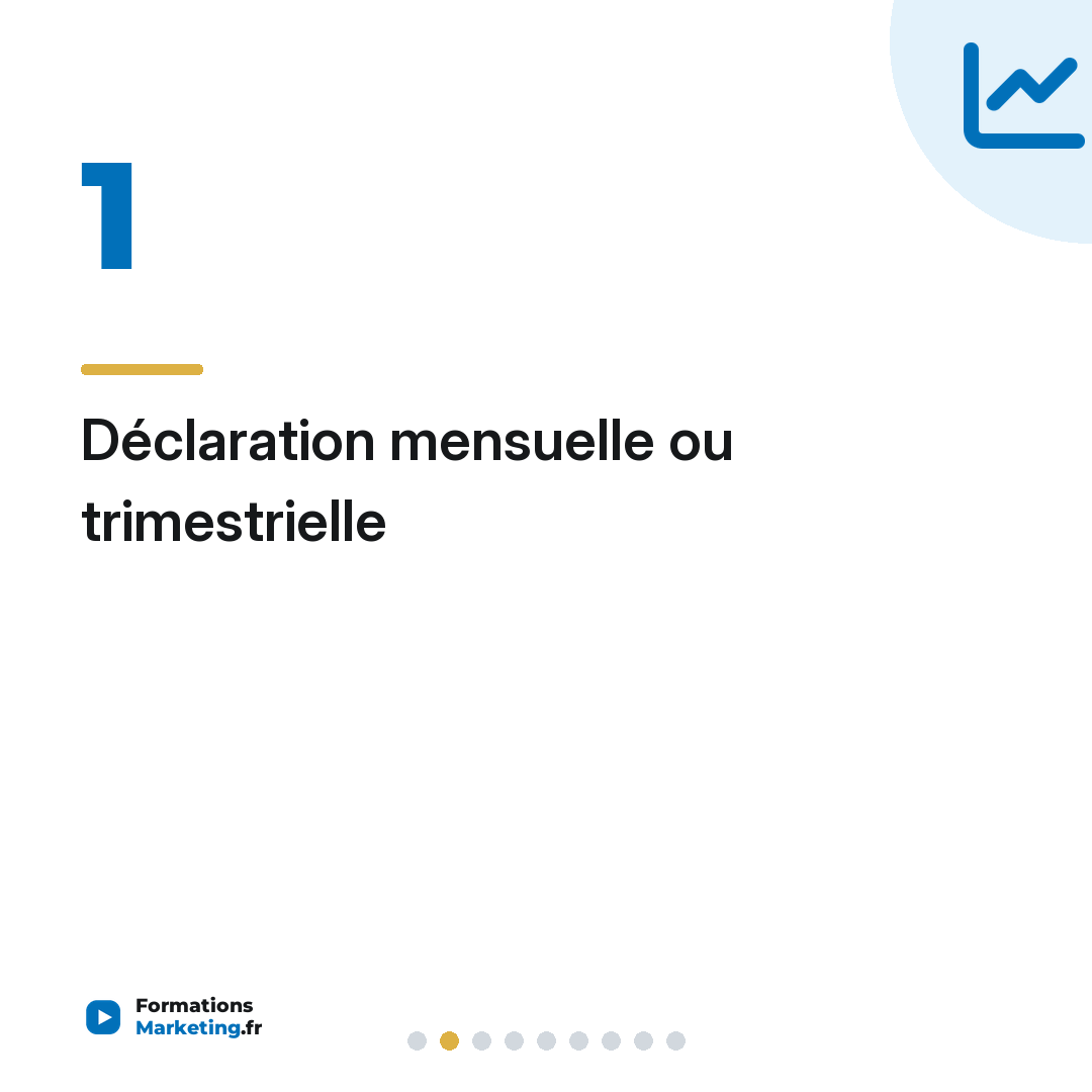 Déclaration mensuelle ou trimestrielle