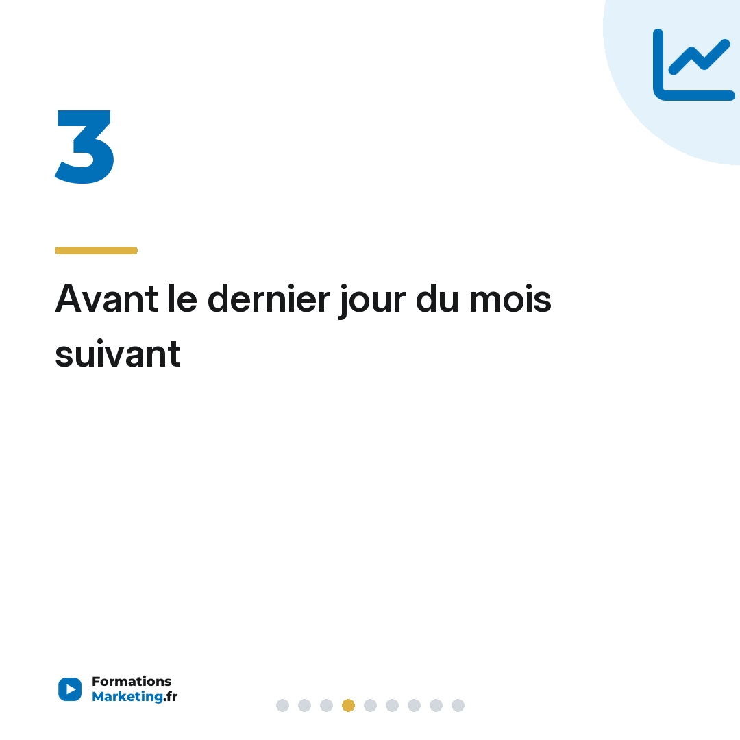Avant le dernier jour du mois suivant