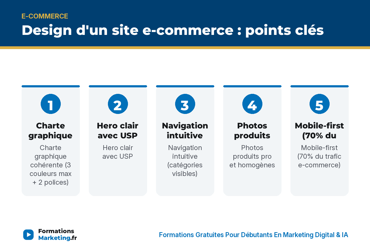 Design d'un site e-commerce : points clés - formationsmarketing.fr
