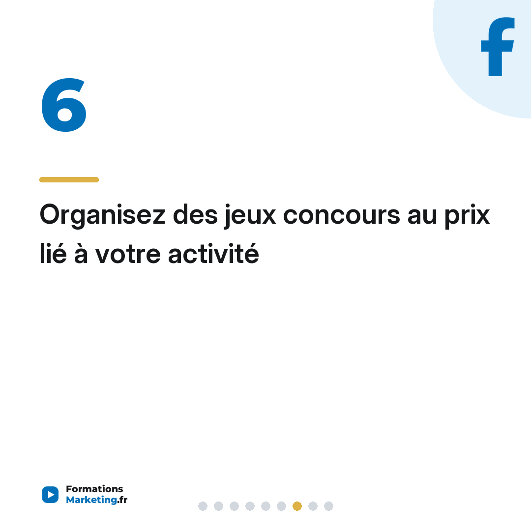 Organisez des jeux concours au prix lié à votre activité