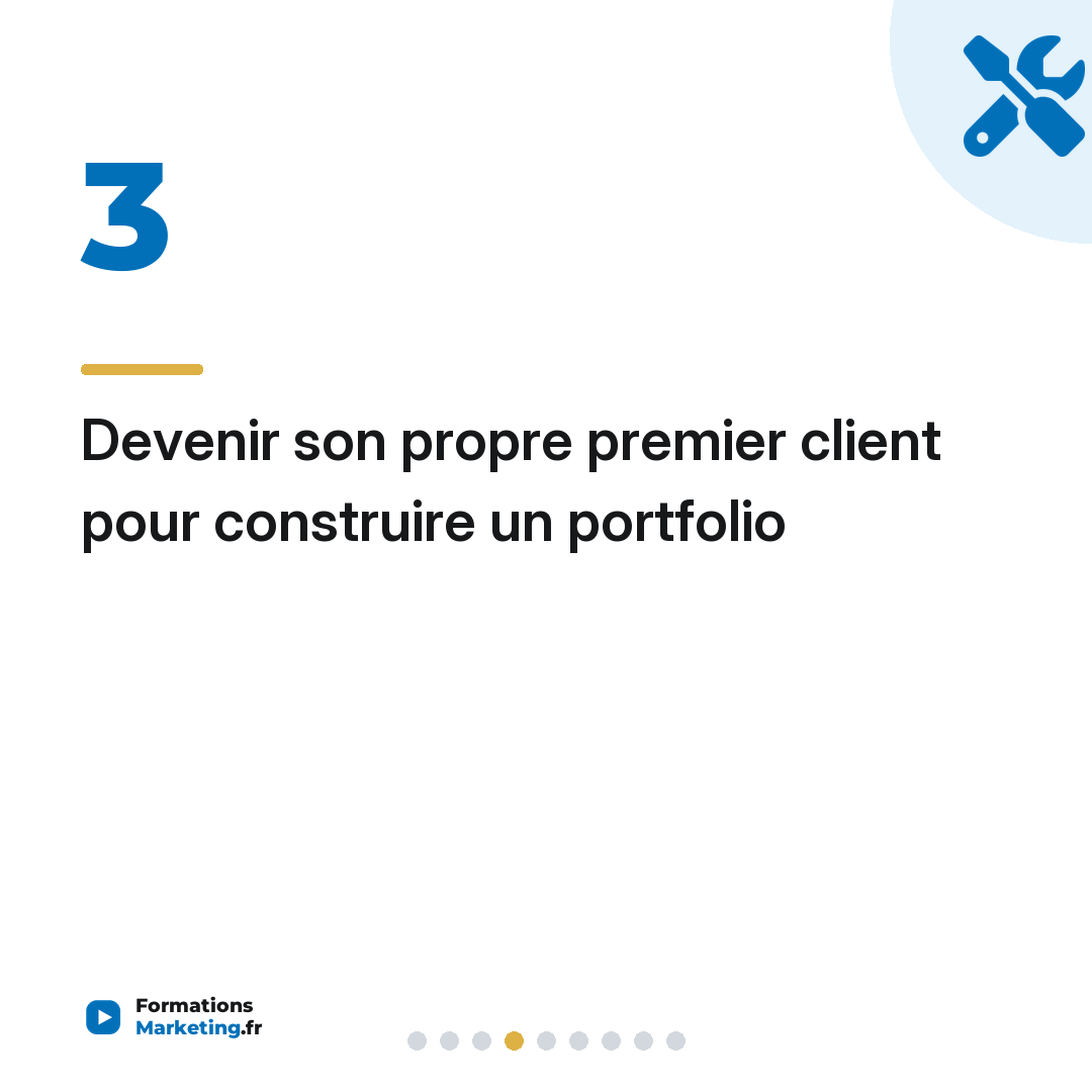 Devenir son propre premier client pour construire un portfolio