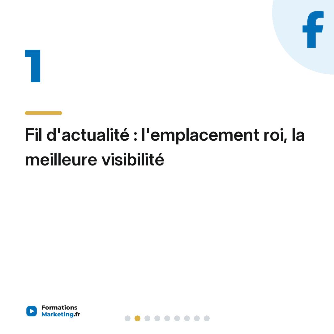 Fil d'actualité : l'emplacement roi, la meilleure visibilité