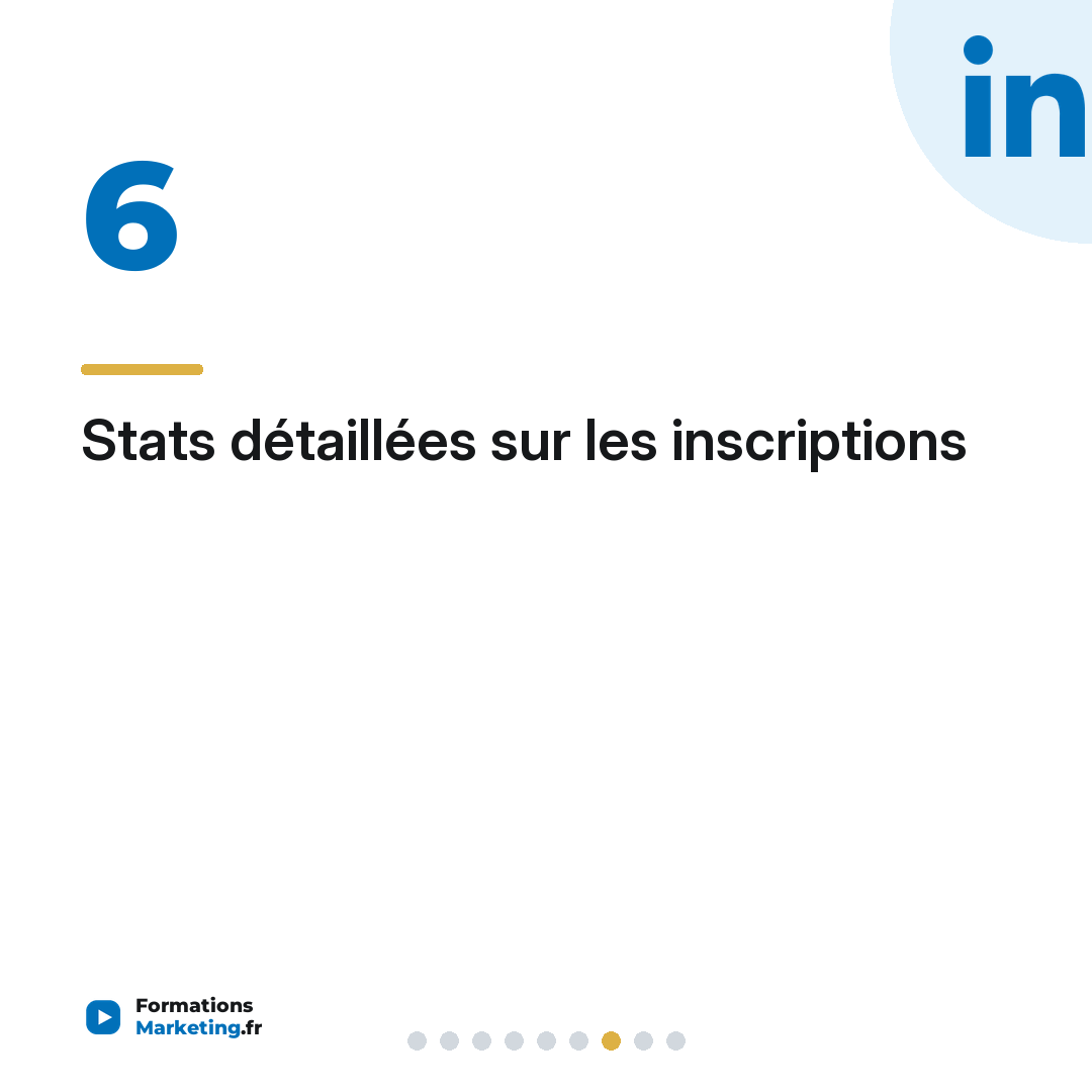 Stats détaillées sur les inscriptions