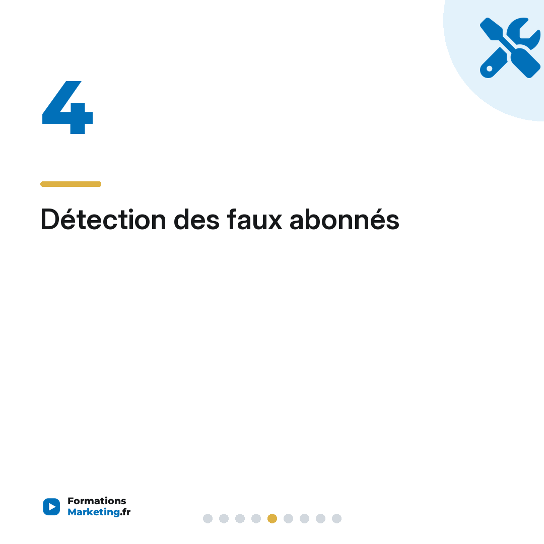 Détection des faux abonnés