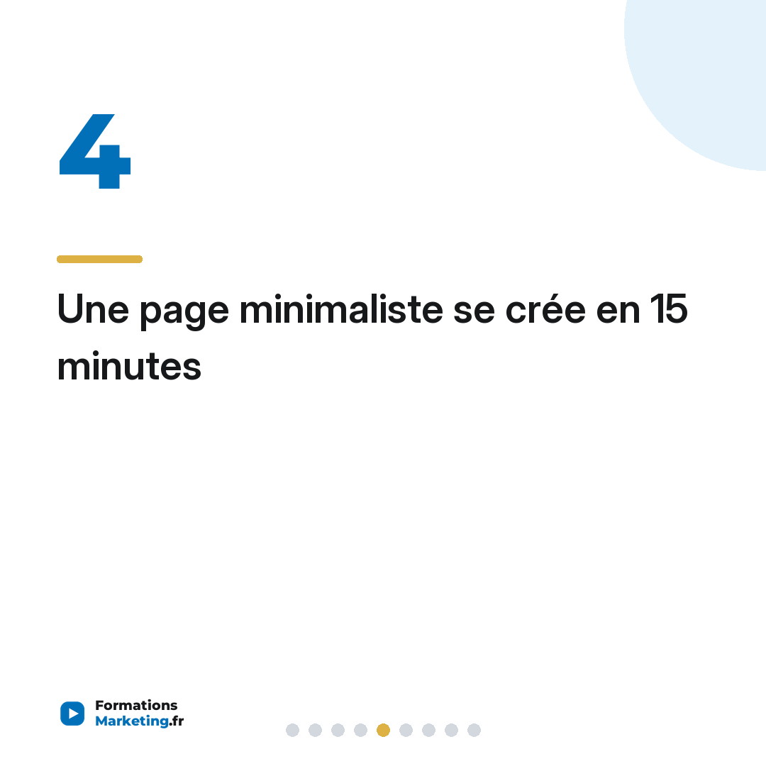 Une page minimaliste se crée en 15 minutes