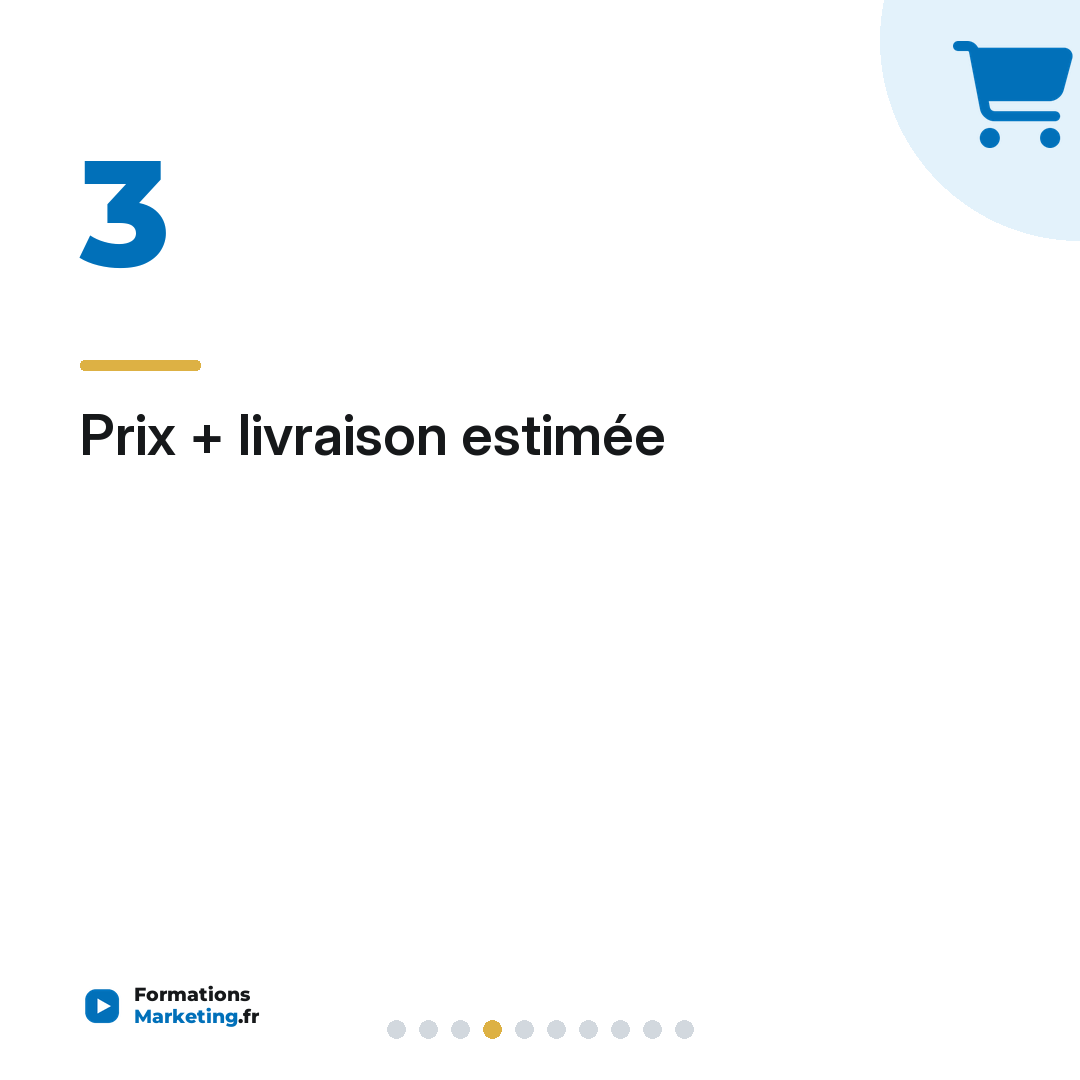 Prix + livraison estimée