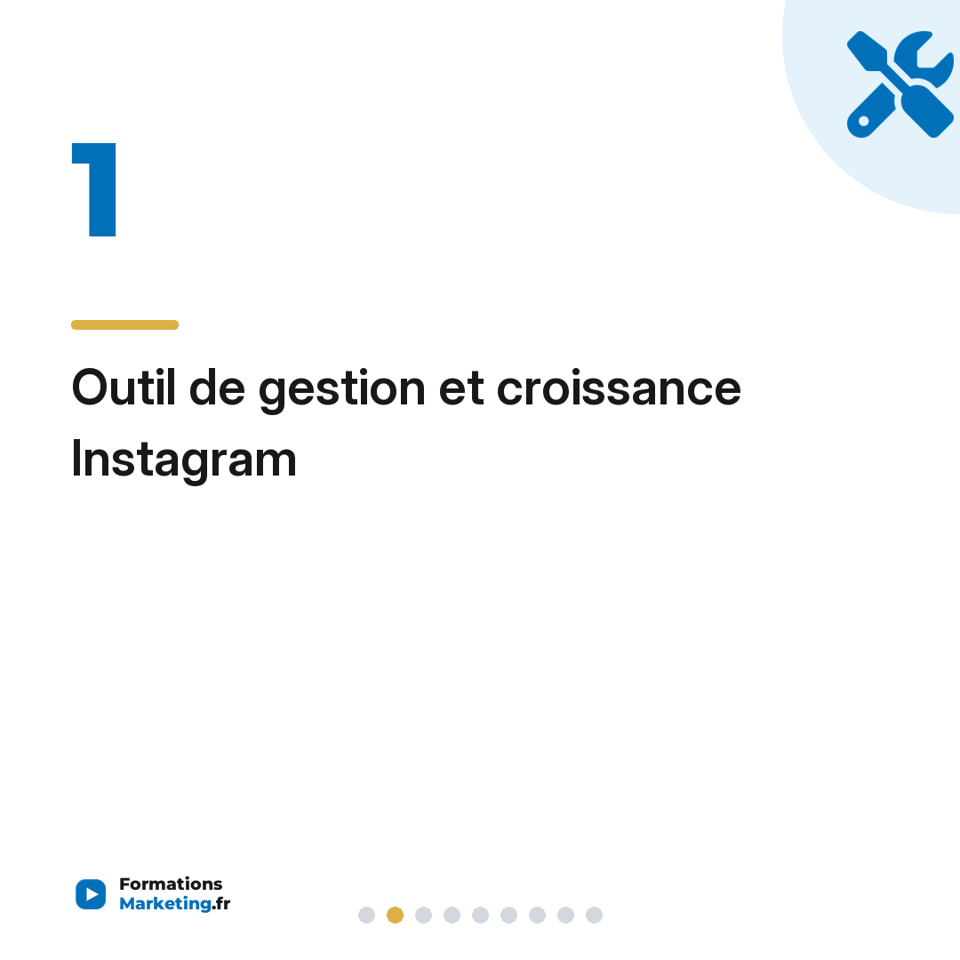 Outil de gestion et croissance Instagram