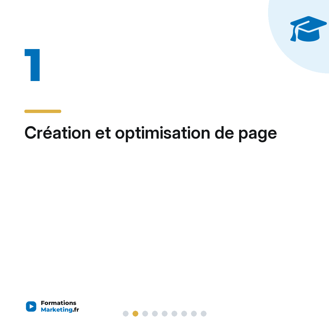 Création et optimisation de page