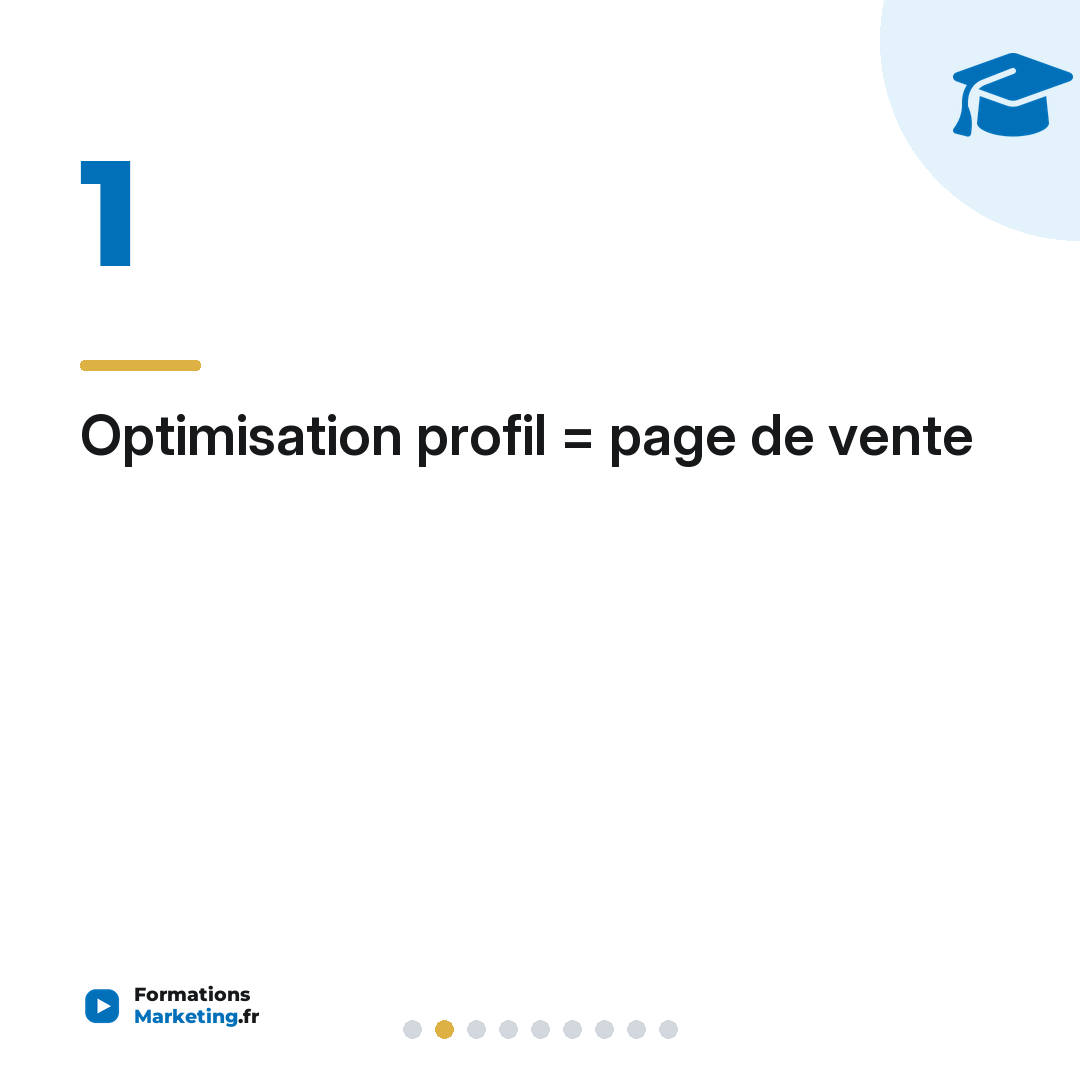 Optimisation profil = page de vente